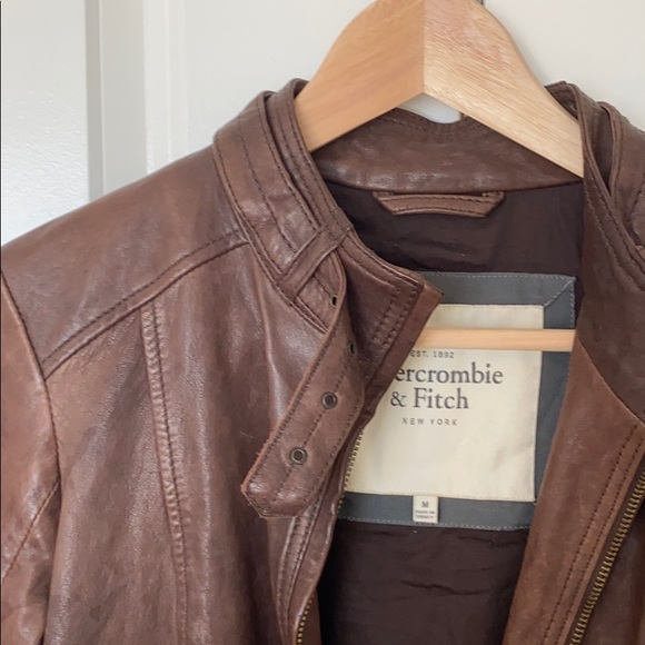 Abercrombie & Fitch Leather Jacket - Picture 2 of 3